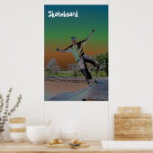 Gesoldeerde skateboarder poster (Keuken)