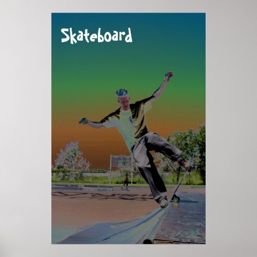 Gesoldeerde skateboarder poster (Voorkant)