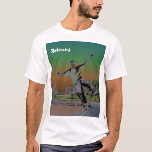 Gesoldeerde skateboarder  t-shirt (Voorkant)