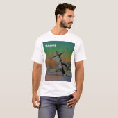 Gesoldeerde skateboarder  t-shirt (Voorkant volledig)