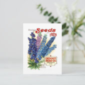  gesorteerd Delphiniums Seed Packet Briefkaart (Staand voorkant)