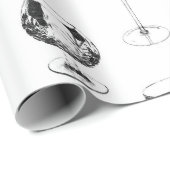 Gesorteerd glaswerk in zwart op wit cadeaupapier (Rol Hoek)