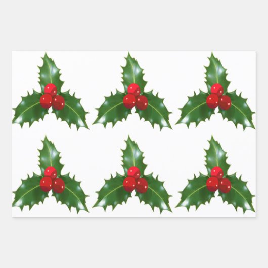 Gesorteerd kerstpapier inpakpapier vel (Voorkant 2)