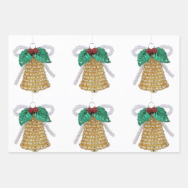 Gesorteerd kerstpapier inpakpapier vel