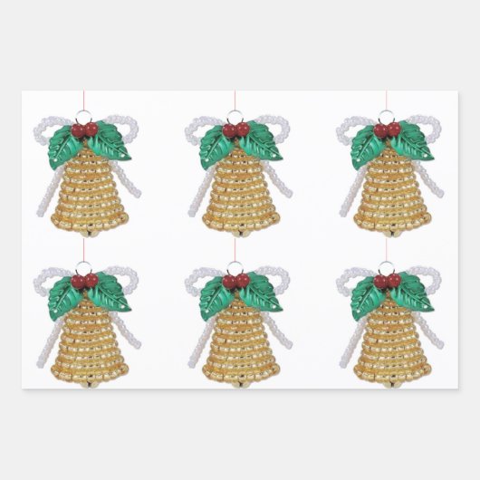 Gesorteerd kerstpapier inpakpapier vel (Voorkant)