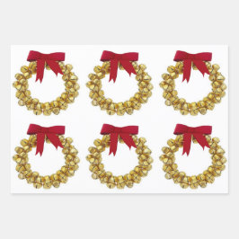 Gesorteerd kerstpapier inpakpapier vel