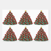 Gesorteerd kerstpapier inpakpapier vel (Voorkant 3)