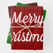 Gesorteerd kerstpapier inpakpapier vel (In situ)