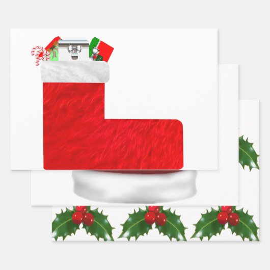 Gesorteerd kerstpapier inpakpapier vel (Set)