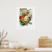 gesorteerd pakket van bloemen poster (Keuken)
