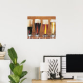 Gesorteerde bier en walvissen poster (Thuiskantoor)