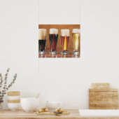 Gesorteerde bier en walvissen poster (Keuken)