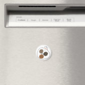 Gesorteerde chocolade chip cookie cadeau magneet (Insitu (Vaatwasser))