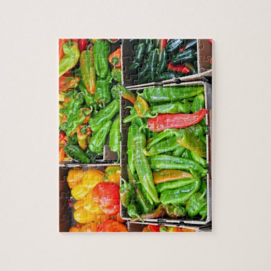 Gesorteerde paprika's legpuzzel (Verticaal)
