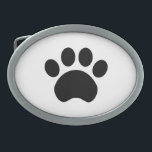 Gesp van de riem van de pootafdruk<br><div class="desc">Paw,  print,  kat,  hond,  puppy,  kitten,  dier,  liefje,  symbool,  schattig,  zwart,  huisdier,  eigenaar,  schattig</div>