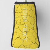 Gespankt Mustard Yellow Putter Hoesje Monogram Golfheadcover (Draai 90)