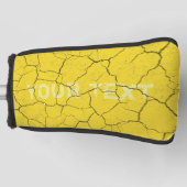 Gespankt Mustard Yellow Putter Hoesje Monogram Golfheadcover (Voorkant)
