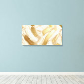 Gespannen Canvasprint Abstracte Penseelstreken Canvas Afdruk (Insitu (Houten vloer))