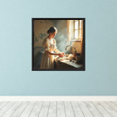 Gespannen Canvasprint Canvas Afdruk (Insitu (Houten vloer))