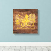 Gespannen canvasprint canvas afdruk (Insitu (Houten vloer))