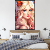 Gespannen Canvasprint Canvas Afdruk (Insitu (Slaapkamer))