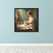 Gespannen Canvasprint Canvas Afdruk (Insitu (Houten vloer))
