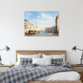 Gespannen canvasprint de grote kanaal canvas afdruk (Insitu (Slaapkamer))
