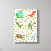 Gespannen Canvasprint Dinosaurus Canvas Afdruk (Voorkant)