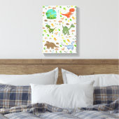Gespannen Canvasprint Dinosaurus Canvas Afdruk (Insitu (Slaapkamer))