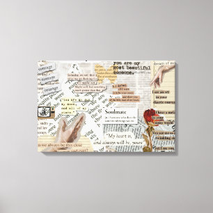 Gespannen canvasprint   esthetisch vintage cadeau canvas afdruk