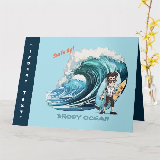 Gespannen Canvasprint Kaart (Gele Bloem)