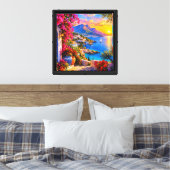 Gespannen canvasprint, landschap. canvas afdruk (Insitu (Slaapkamer))