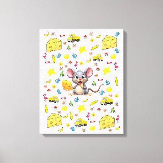 Gespannen canvasprint Mopshagedis kat sterren Canvas Afdruk (Voorkant)