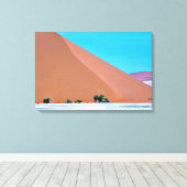 Gespannen canvasprint namibia sossusvlei canvas afdruk (Insitu (Houten vloer))