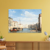 Gespannen canvasprint van het kanaal canvas afdruk (Insitu (Woonkamer))