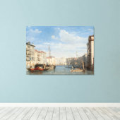 Gespannen canvasprint van het kanaal canvas afdruk (Insitu (Houten vloer))