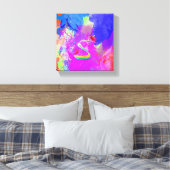 Gespannen canvasprint Verloren rozen Canvas Afdruk (Insitu (Slaapkamer))