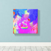 Gespannen canvasprint Verloren rozen Canvas Afdruk (Insitu (Houten vloer))