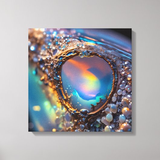 Gespannen canvasprint (Vuur Opal-8) Canvas Afdruk (Voorkant)