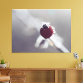 Gespannen Canvasprint - Winterbes Canvas Afdruk (Insitu (Woonkamer))