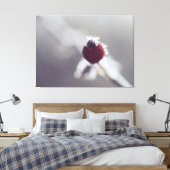 Gespannen Canvasprint - Winterbes Canvas Afdruk (Insitu (Slaapkamer))