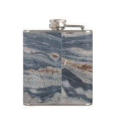 gespannen kalksteengeologie heupfles (Achterkant)