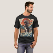 Gespannen luchtpaard in vurige zeeën t-shirt (Voorkant volledig)
