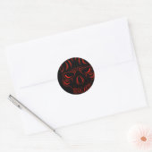 Gespannen schedel Stickers (Envelop)
