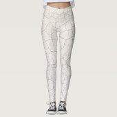 Gespantserd oppervlak leggings (Voorkant)