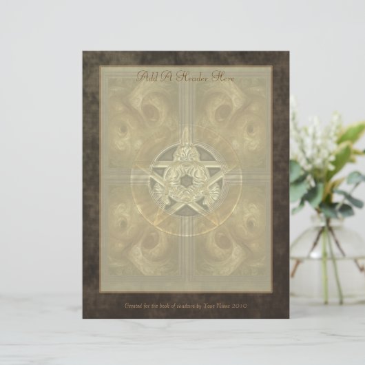 Gespantserd papier voor fractaal plakken (Staand voorkant)