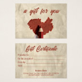 Gespantserde hartendraden Gift Kaart (Voorkant /achterkant)