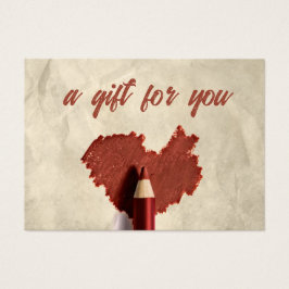 Gespantserde hartendraden Gift Kaart