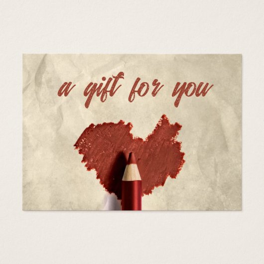 Gespantserde hartendraden Gift Kaart (Voorkant)