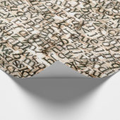 Gespantserde letters cadeaupapier (Hoek)